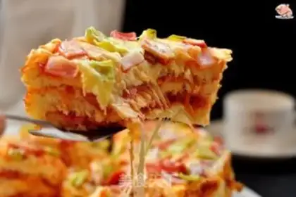 Make Pizza bread step 12