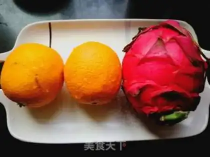 Make Dragon fruit orange juice step 0