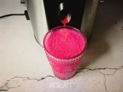 Make Dragon fruit orange juice step 4