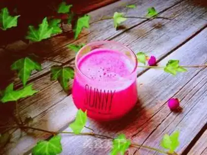 Make Dragon fruit orange juice step 6