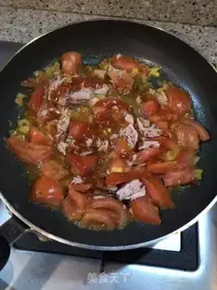 Make Tomato tuna pasta step 4