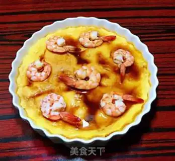 Make Shrimp steamed eggs step 7