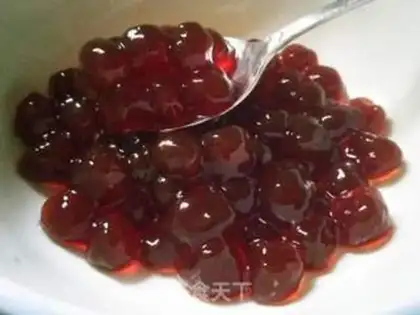 Make Black sugar pearl milk step 7