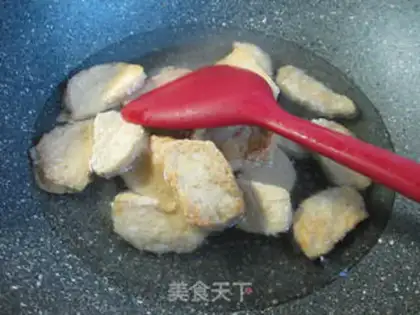 Make Sour chickens cook wide powder step 3