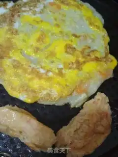 Make Egg burrito step 5
