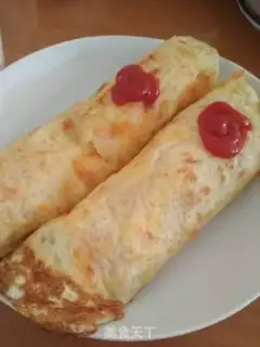 Make Egg burrito step 6