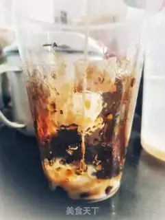 Make Black sugar pearl milk step 11