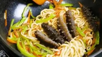 Make Noodles must be the sea cucumber step 5