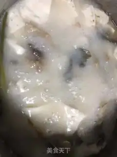 Make Carp tofu soup step 4