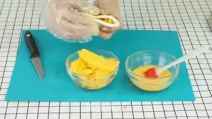Make Mango soufflé step 1