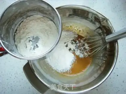 Make Coffee flower cake step 6