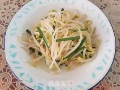 Make The green bean sprouts step 4