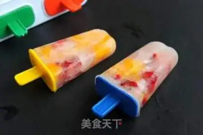 Make Fruit popsicle ice step 6