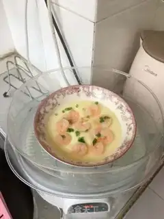 Make Japanese shrimp steamed eggs step 6