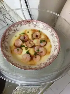 Make Japanese shrimp steamed eggs step 7
