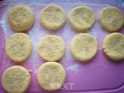 Make Pumpkin sesame cake step 6