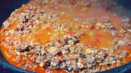Make Mushroom beef sauce step 7