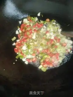 Make Hot peppers and cabbage step 2
