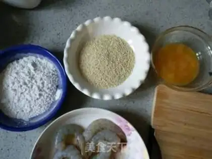 Make Double sesame shrimp step 2