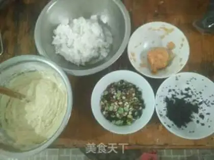 Make Corn bean rice cake step 5