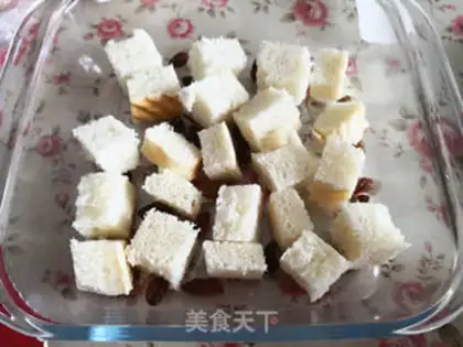 Make Toast egg pudding step 3