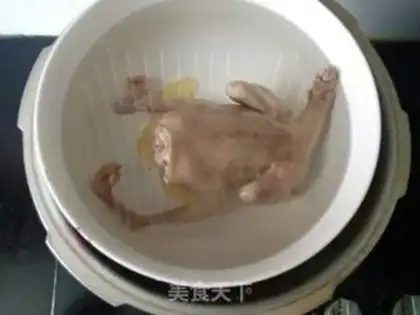 Make Steam medicine, pigeon soup step 7