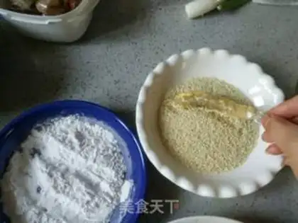 Make Double sesame shrimp step 12