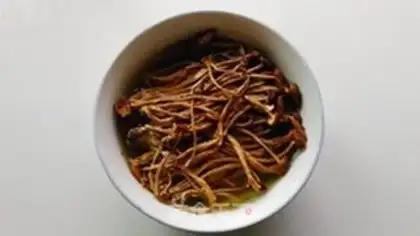 Make Tea mushrooms dry fragrance step 2