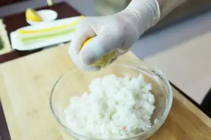 Make Mustard sushi step 0