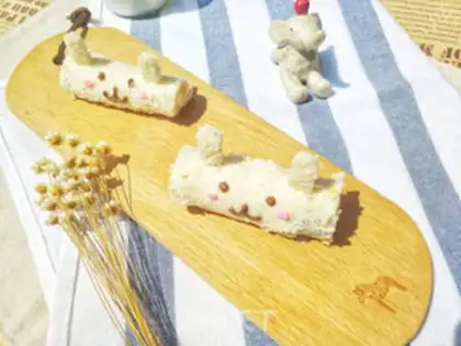 Make Little bunny toast step 8