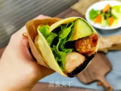 Make Eel egg burrito step 10