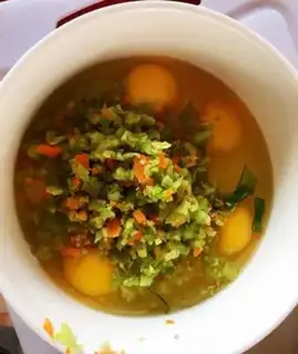 Make Bitter eggs step 1