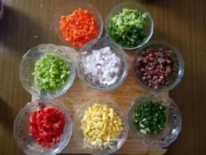 Make Beef fried rice step 1