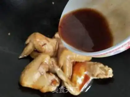 Make Chicken wings with eggplant juice step 5