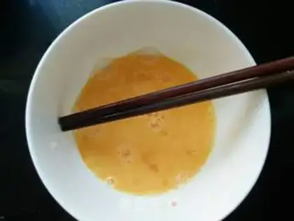 Make Onion egg fried rice step 1