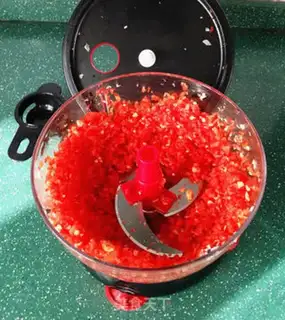Make Homemade garlic peppers step 4