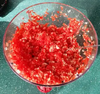 Make Homemade garlic peppers step 5