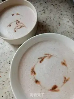 Make Red bean rice milk and lotus step 5