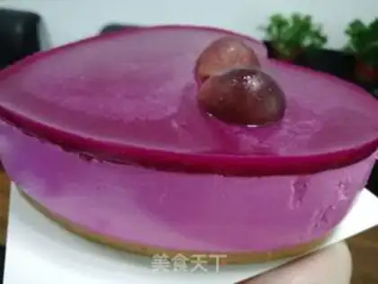 Make Flamingo mousse cake step 17