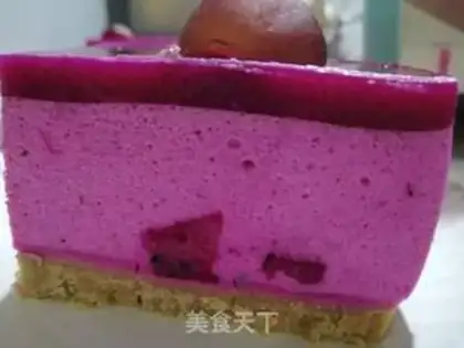 Make Flamingo mousse cake step 20