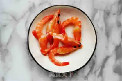 Make Sand, shrimp, tofu step 1