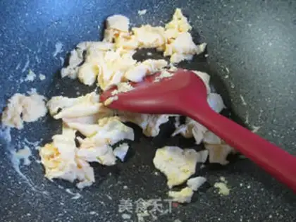 Make Duck egg fried fans step 2