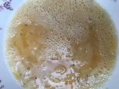 Make Silver fish fried eggs step 2