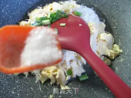 Make Duck egg fried fans step 6