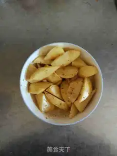 Make Sand tea, microwaved potatoes step 2