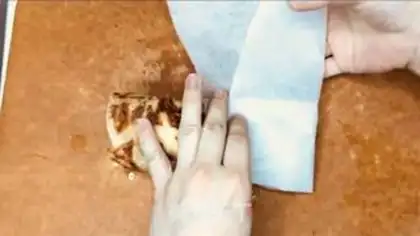Make Hand grab cake step 8