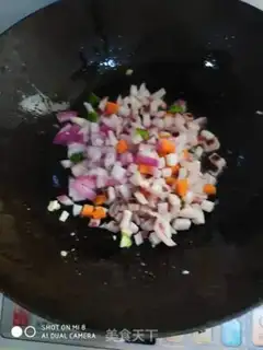 Make Squid rice step 5