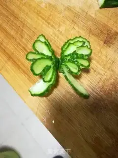Make Cucumber butterflies step 2