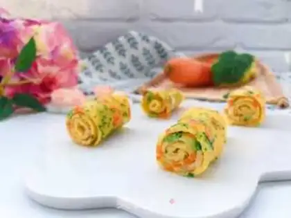 Make Shrimp omelet step 13
