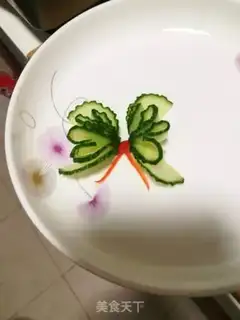 Make Cucumber butterflies step 4